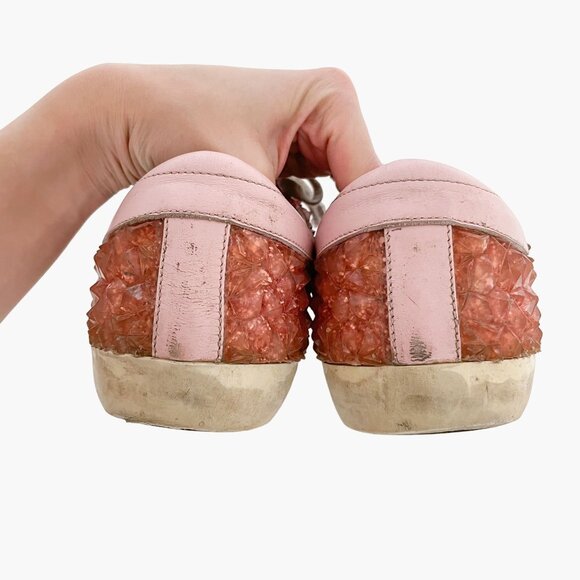 Golden Goose Superstar Sneakers Jelly Diamond EU 40 US 10 Pink Glitter Low Top - Picture 6 of 12